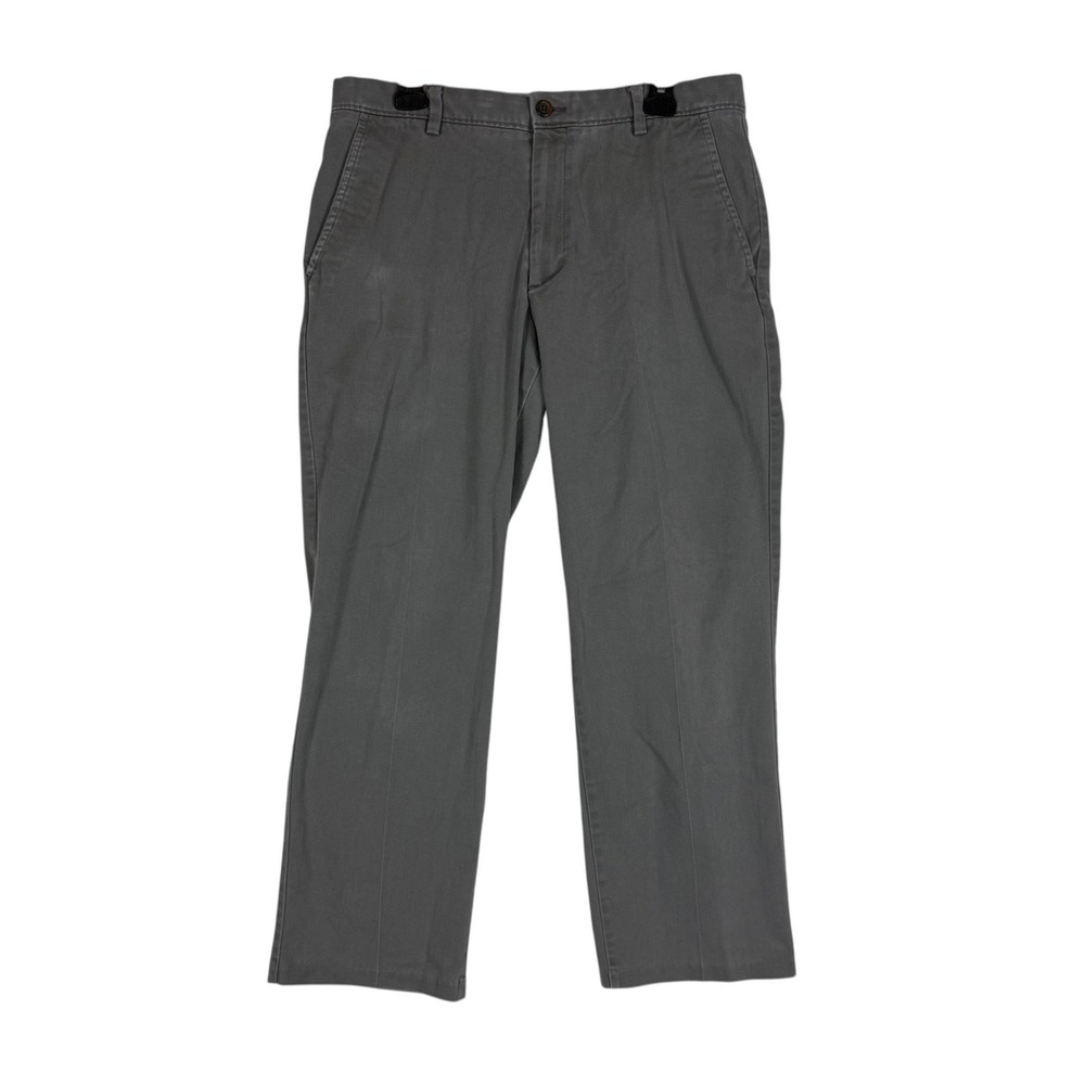 Dockers Pants Mens 33x29 Gray Classic Fit Stretch Chino Straight Leg Casual